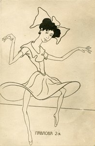 Anna Pavlova - karikaturer